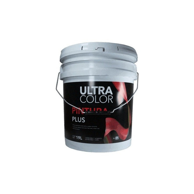 Cubeta De Pintura Vinilica Lavable 19lt Color Blanco