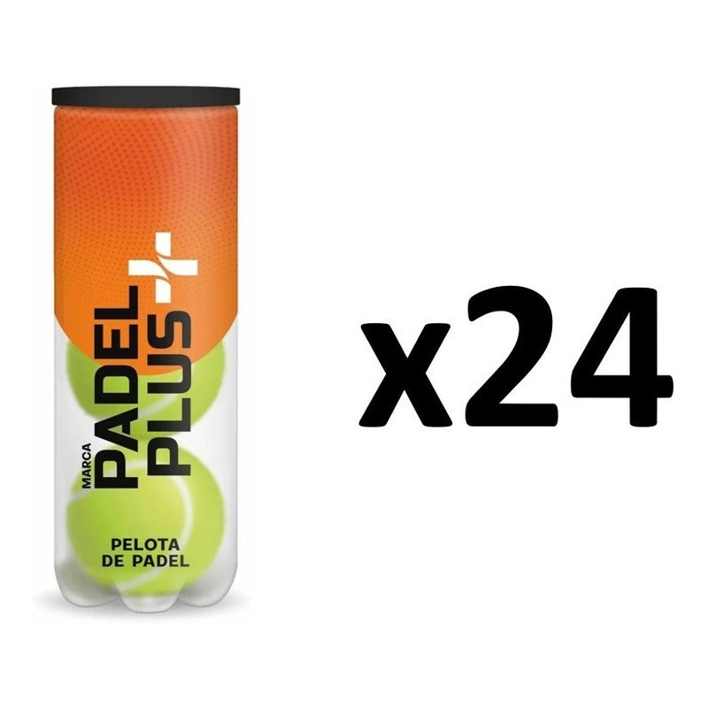 Pelota Padel Plus Rapida Presurizadas 24 Botes De 3 Pelotas Amarillo