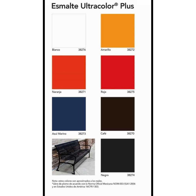 Pintura Esmalte Secado Rapido Ultracolor Plus Blanco 1 Litro