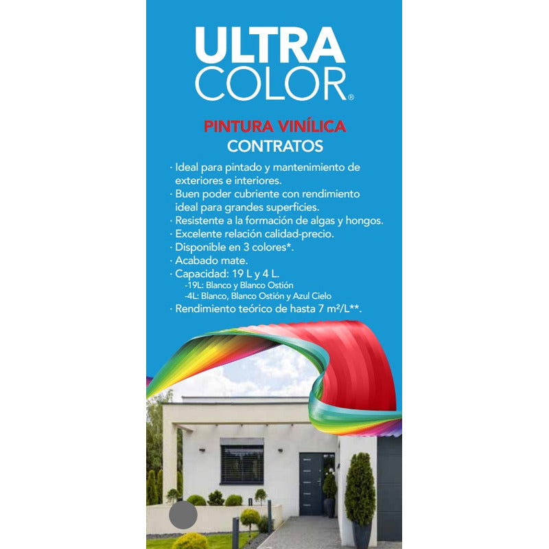 Cubeta De Pintura Vinilica Acrílica Lavable 19lt 5 Años