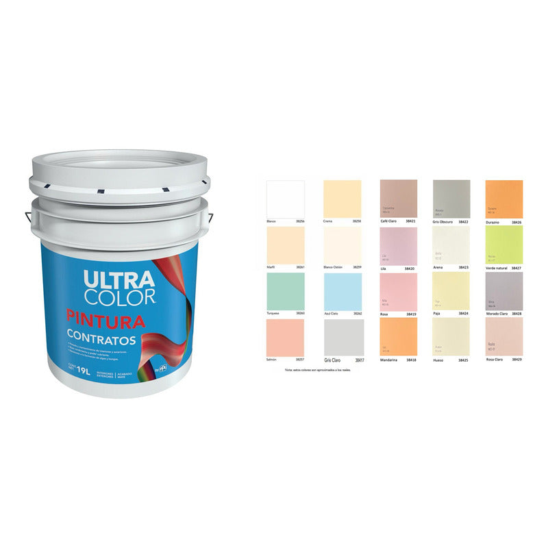 Cubeta De Pintura Vinilica Acrílica Lavable 19lt 5 Años