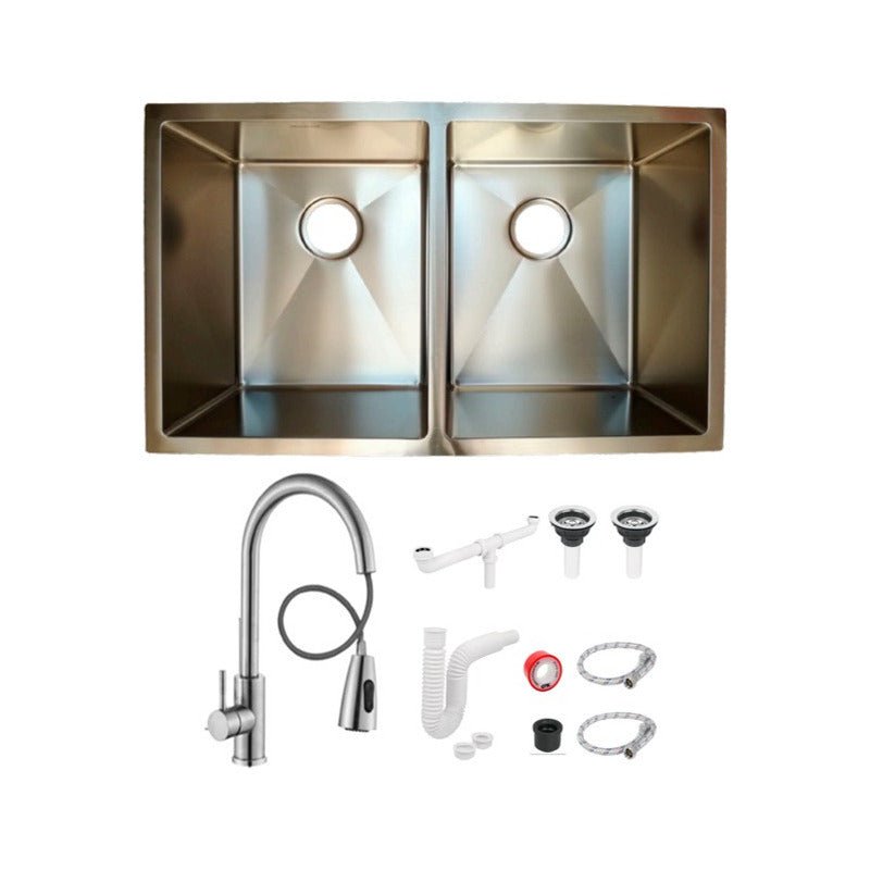 Fregadero Tarja para Cocina Submontar de Acero Inoxidable Negro con Kit | KADINOX - KADINOX