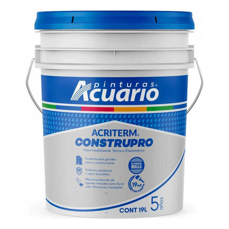 Impermeabilizante para Techo Acriterm Fibratado 5 Años | KADINOX - KADINOX
