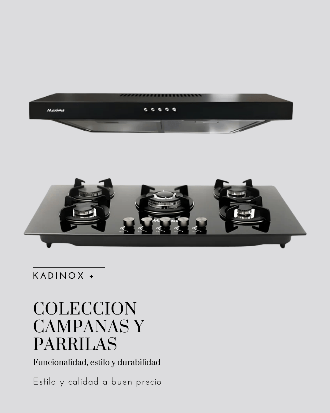 Combo Parrilla y Campana | Estufas Empotrables con Campana Integrada