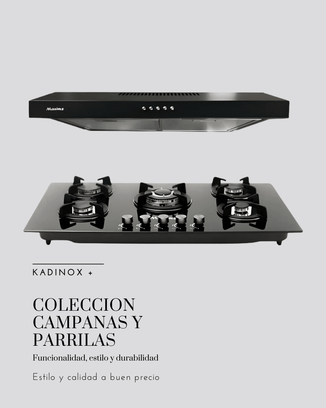 Combo Parrilla y Campana | Estufas Empotrables con Campana Integrada - KADINOX