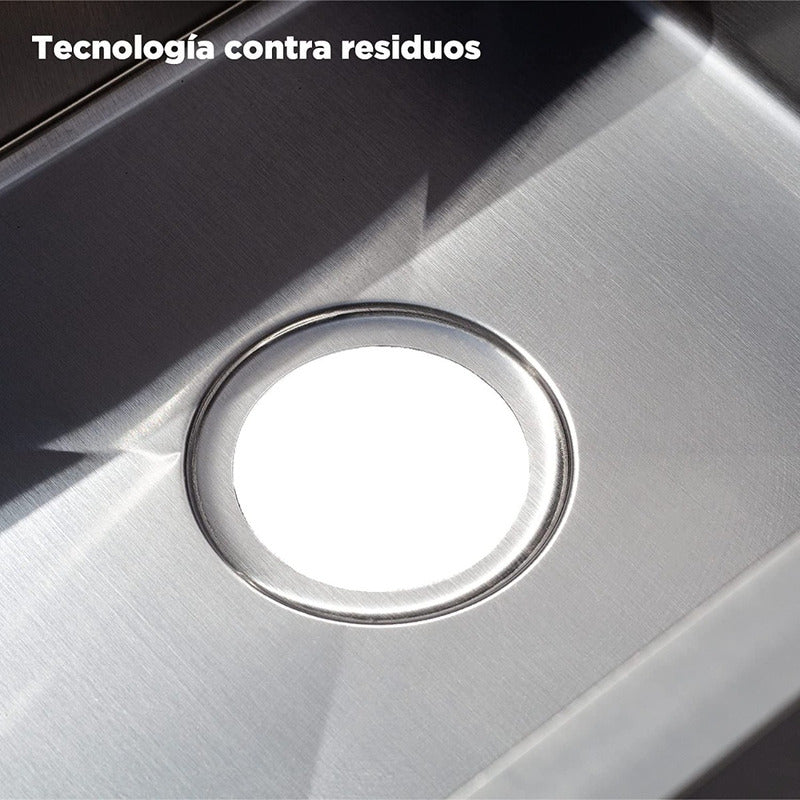 Fregadero Tarja Submontar Doble Tina Acero Inoxidable C/kit - Meer