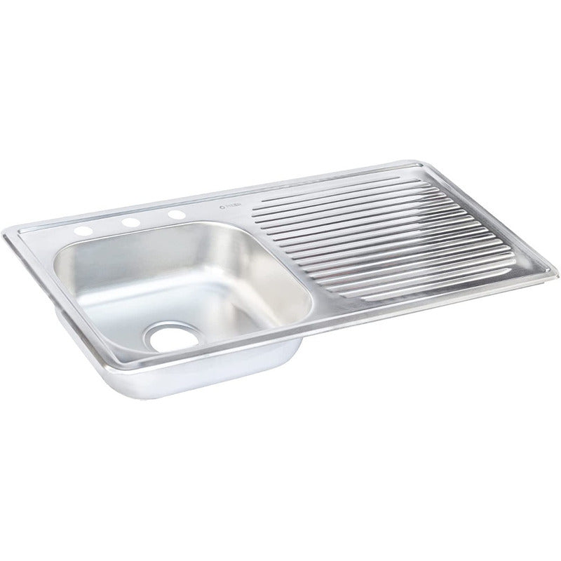 Fregadero Tarja Acero Inox De Empotrar 100x50 C/kit S/llaves