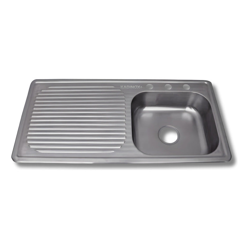 Fregadero Tarja Con Escurridor Empotrar Acero Inox 100x50