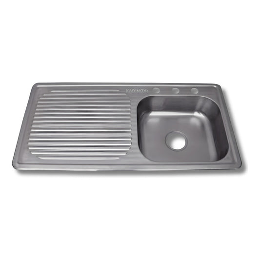 Fregadero Tarja Con Escurridor Empotrar Acero Inox 100x50