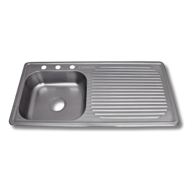 Fregadero Tarja Con Escurridor Empotrar Acero Inox 100x50