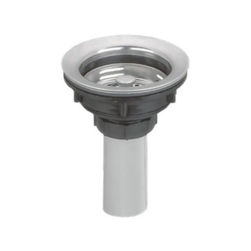 Fregadero Tarja Tina Doble Acero Inox Con Kit Flexible Negra