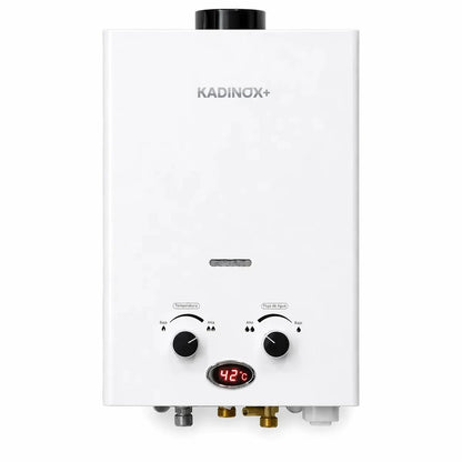 Boiler De Paso 6 Litros Kadinox Plus Gas Lp Calentador De Agua Instantáneo Ahorrador Con Pantalla Digital - KADINOX
