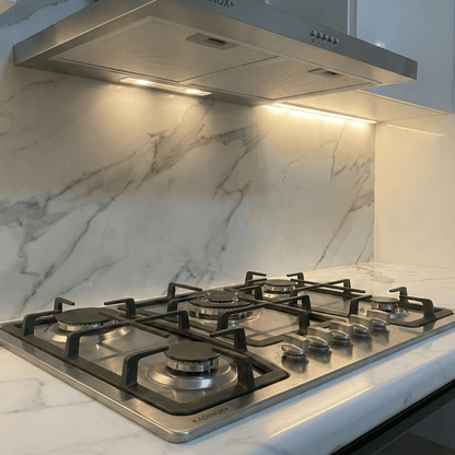 Combo Estufa de Gas 5 Quemadores + Campana Extractora de Cocina 76 cm de Acero Inoxidable | KADINOX - KADINOX