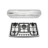 Combo Estufa de Gas 5 Quemadores + Campana Extractora de Cocina 76 cm de Acero Inoxidable | KADINOX