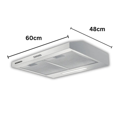 Combo Estufa Parrilla de Gas 4 Quemadores + Campana Extractora de Cocina 60 cm de Acero Inoxidable | KADINOX - KADINOX