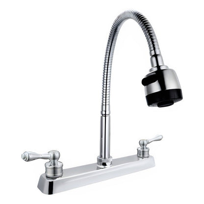 Fregadero Tarja para Cocina Doble Tina de Acero Inoxidable 84x48 cm con Kit y Mezcladora Flexible | KADINOX - KADINOX