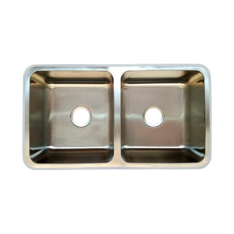 Fregadero Tarja para Cocina Doble Tina Submontar de Acero Inoxidable Calibre 22 | KADINOX - KADINOX