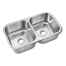 Fregadero Tarja para Cocina Doble Tina Submontar de Acero Inoxidable Calibre 22 | KADINOX