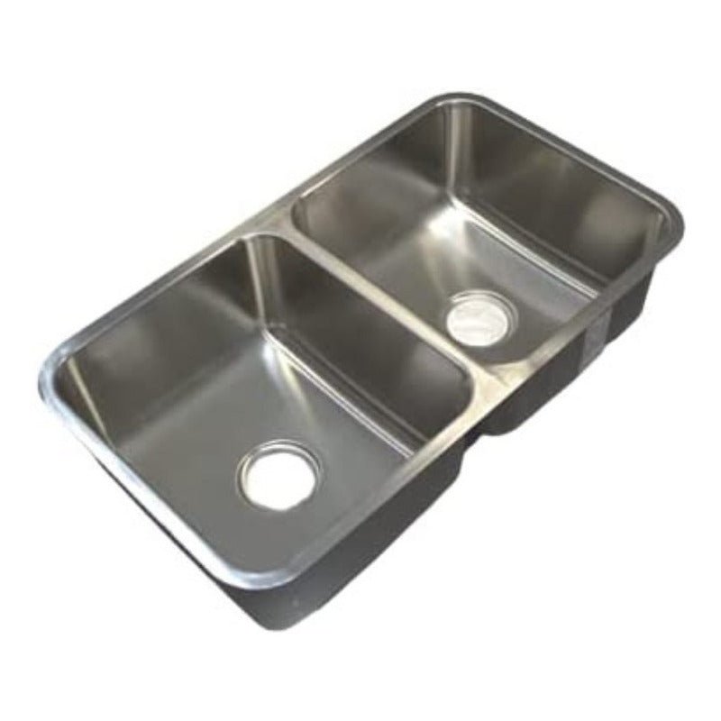 Fregadero Tarja para Cocina Doble Tina Submontar de Acero Inoxidable Calibre 22 | KADINOX - KADINOX
