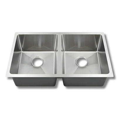 Fregadero Tarja para Cocina Doble Tina Submontar de Acero Inoxidable con Kit | KADINOX - KADINOX