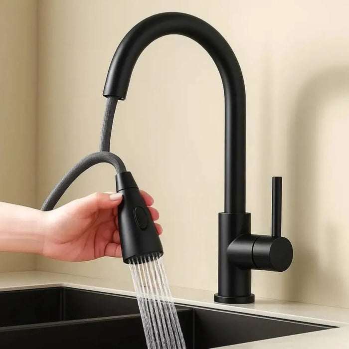 Fregadero Tarja para Cocina Doble Tina Submontar de Acero Inoxidable Negro 82x47 cm con Kit y Mezcladora Negra | KADINOX - KADINOX