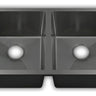 Fregadero Tarja para Cocina Doble Tina Submontar de Acero Inoxidable Negro | KADINOX
