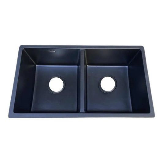 Fregadero Tarja para Cocina Doble Tina Submontar de Cuarzo Negro | KADINOX - KADINOX