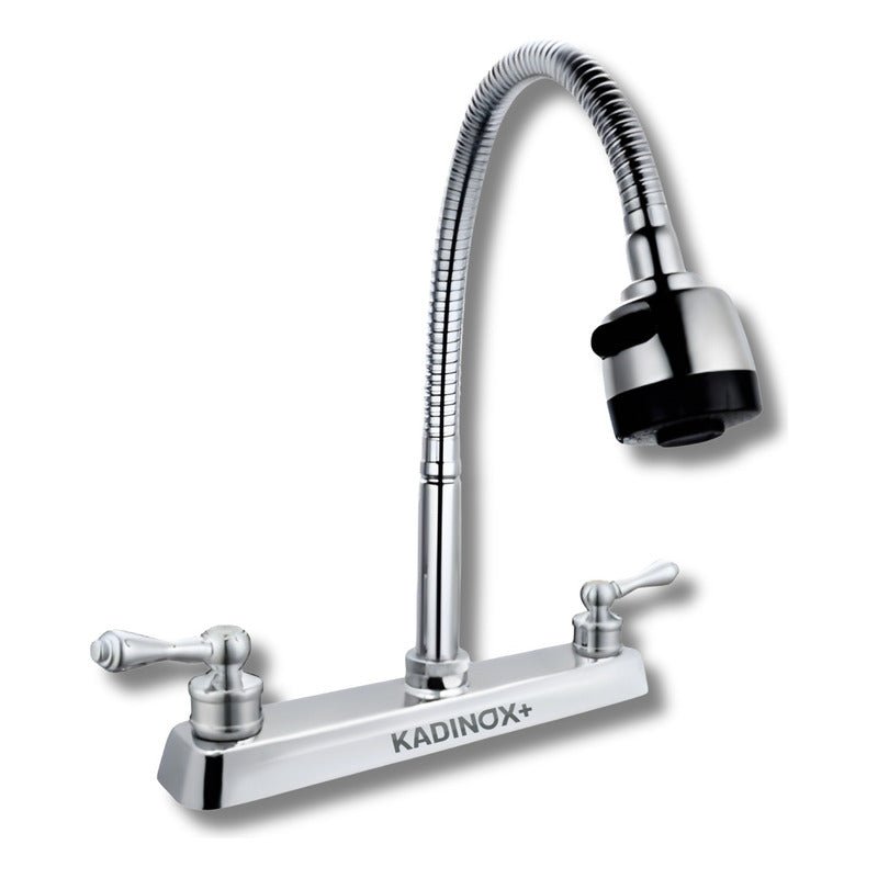 Fregadero Tarja para Cocina Empotrable con Escurridor de Platos de Acero Inoxidable 100x50 cm con Kit y Mezcladora Flexible | KADINOX - KADINOX