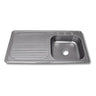 Fregadero Tarja para Cocina Empotrable de Acero Inoxidable 100x50 cm con Escurridor | KADINOX