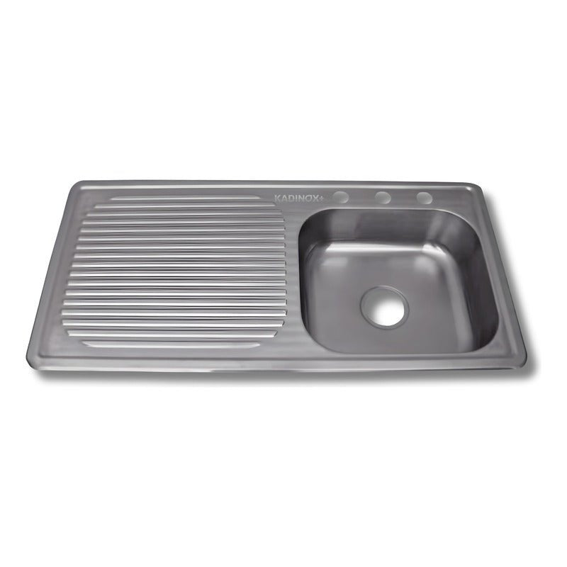 Fregadero Tarja para Cocina Empotrable de Acero Inoxidable 100x50 cm con Escurridor | KADINOX - KADINOX