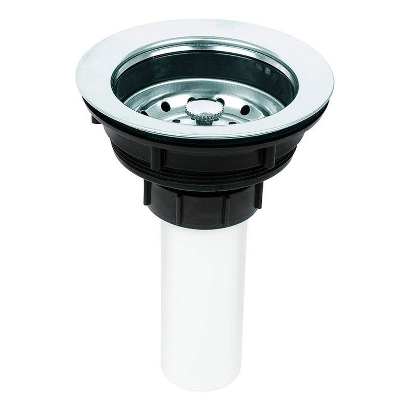 Fregadero Tarja para Cocina Empotrable de Acero Inoxidable 80x50 cm con Kit y Mezcladora Negra| KADINOX - KADINOX
