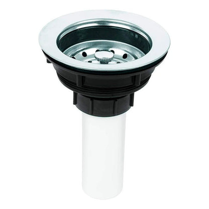 Fregadero Tarja para Cocina Empotrable de Acero Inoxidable 80x50 cm con Kit y Mezcladora Negra| KADINOX - KADINOX