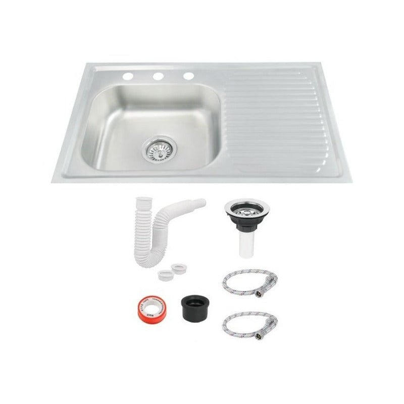 Fregadero Tarja para Cocina Empotrable de Acero Inoxidable 80x50 cm | KADINOX - KADINOX