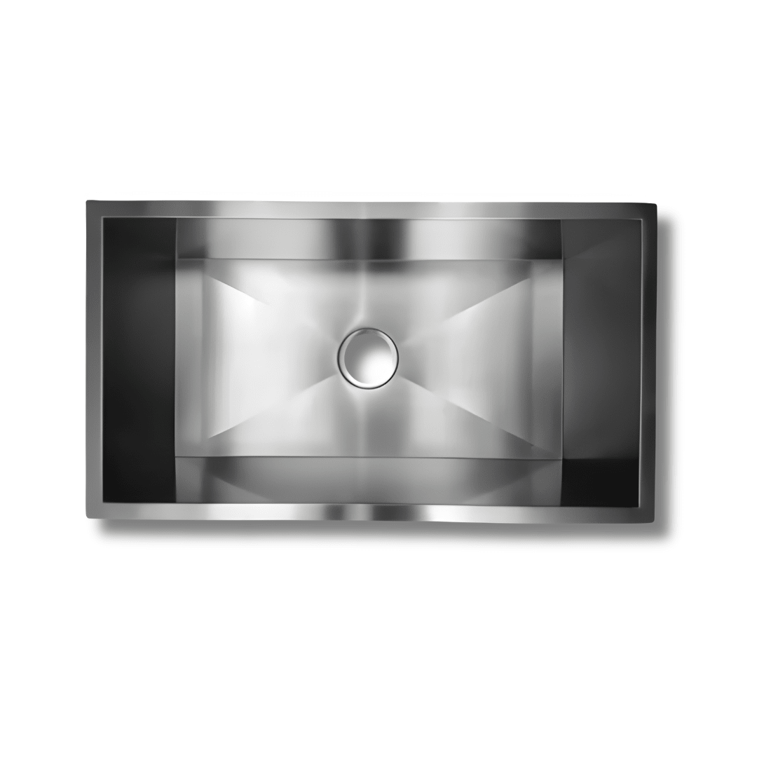 Fregadero Tarja para Cocina Una Tina Submontar de Acero Inoxidable 80x45 cm Color Plateado | KADINOX (Copy) - KADINOX