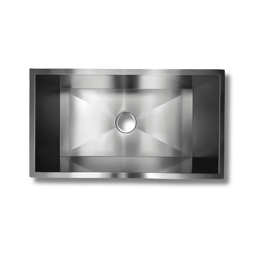 Fregadero Tarja para Cocina Una Tina Submontar de Acero Inoxidable 80x45 cm Color Plateado | KADINOX (Copy) - KADINOX