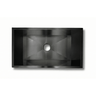 Fregadero Tarja para Cocina Una Tina Submontar de Acero Inoxidable 80x45 cm Color Negro | KADINOX