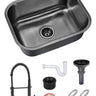 Fregadero Tarja para Cocina Una Tina Submontar de Acero Inoxidable con Kit y Mezcladora Premium | KADINOX