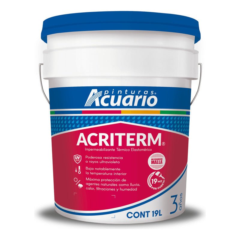 Impermeabilizante para Techo Acriterm 3 Años 19 Litros | KADINOX - KADINOX