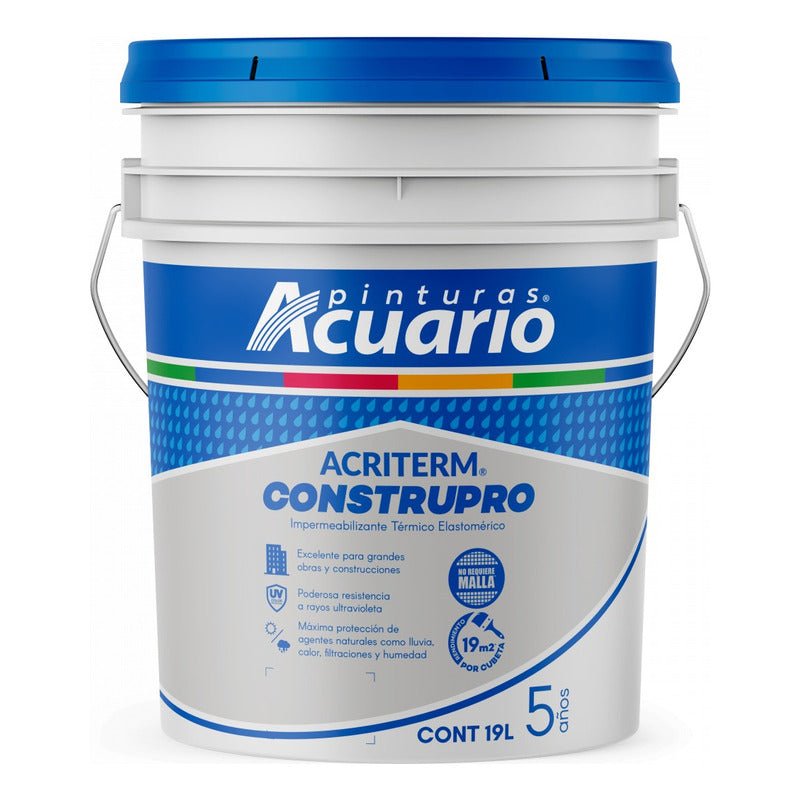 Impermeabilizante para Techo Acriterm 5 Años 19 Litros | KADINOX - KADINOX