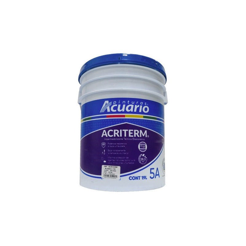 Impermeabilizante para Techo Acriterm Elastomérico 5 Años 19 Litros | KADINOX - KADINOX