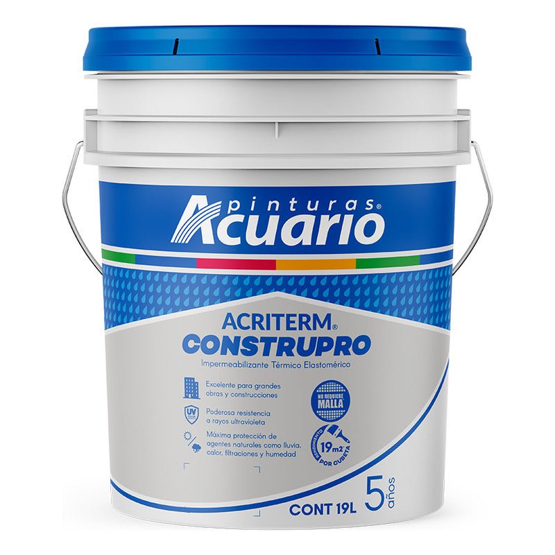 Impermeabilizante para Techo Acriterm Fibratado 5 Años | KADINOX - KADINOX