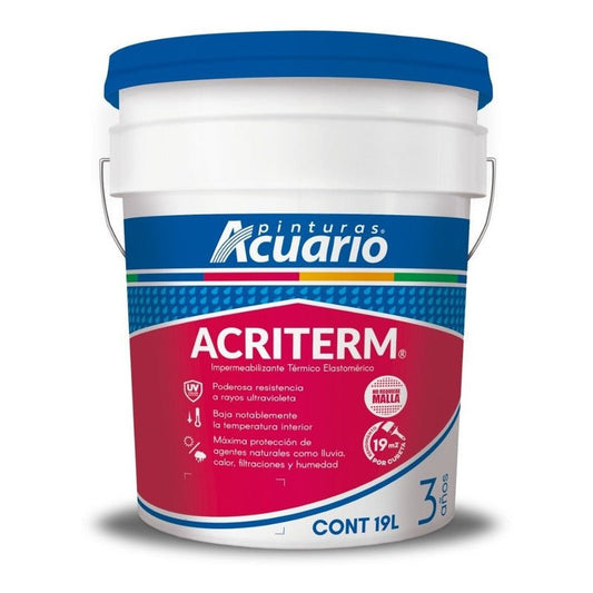 Impermeabilizante para Techo Acriterm Térmico 3 Años 19 Litros | KADINOX - KADINOX