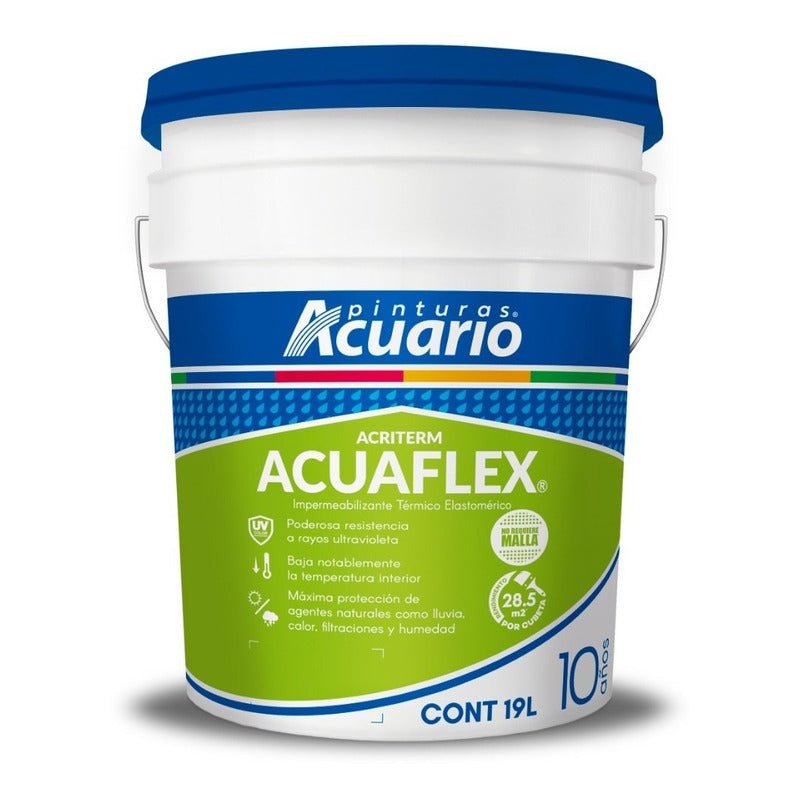 Impermeabilizante para Techo Acuaflex Elastomérico 10 Años 19 Litros | KADINOX - KADINOX