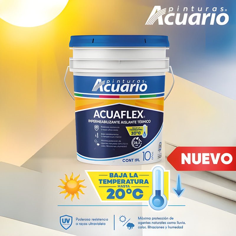 Impermeabilizante para Techo Acuaflex Térmico 10 Años | KADINOX - KADINOX