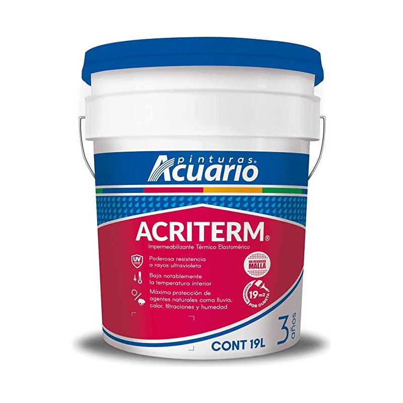 Impermeabilizante para Techo Acuario 3 Años 19 Litros | KADINOX - KADINOX