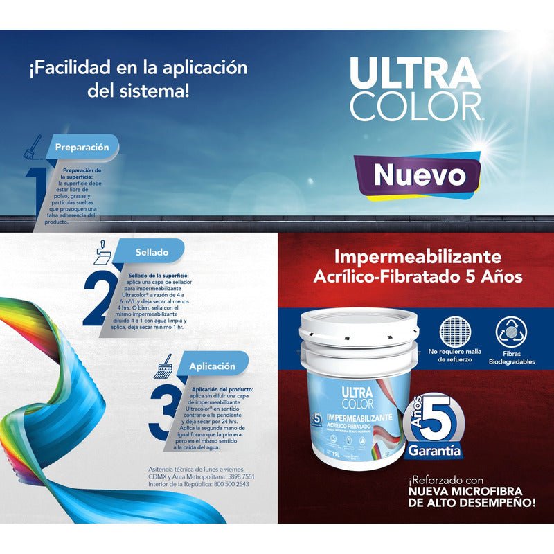 Impermeabilizante para Techo Térmico 5 Años 19 Litros | KADINOX - KADINOX
