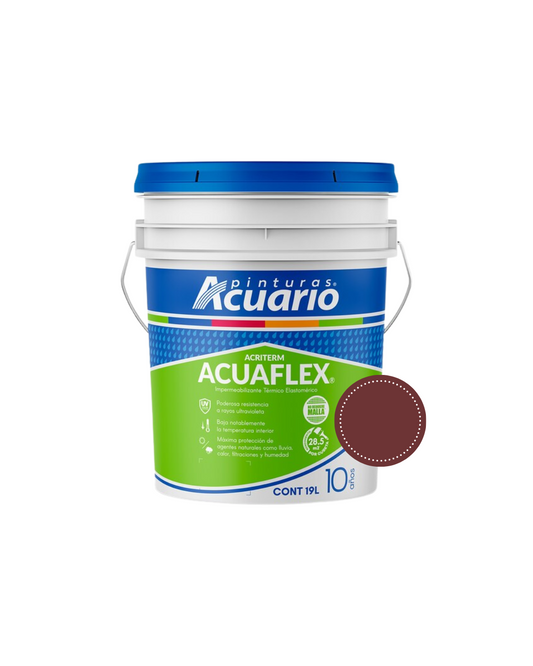 Impermeabilizante Acuario Acuaflex 10 Años 19 Lts Terracota