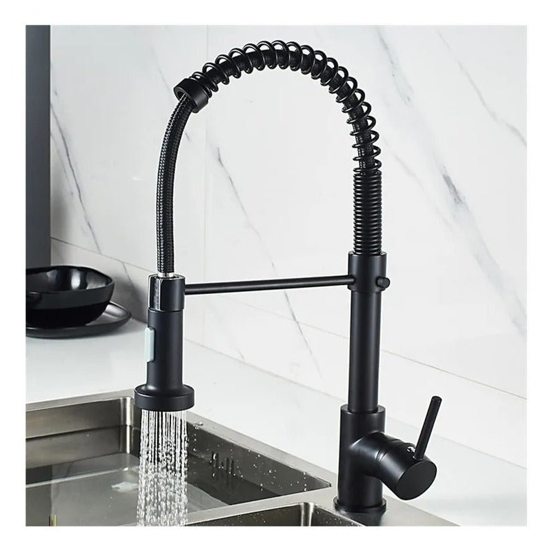 Mezcladora Monomando para Cocina Acero Inoxidable Negro | KADINOX - KADINOX