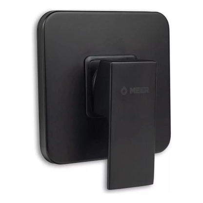 Mezcladora Monomando Para Regadera Cuadrado Negro Mate Lujo - KADINOX