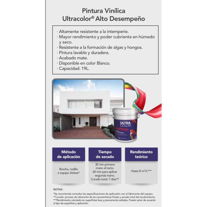 Pintura Vinílica Acrílica Lavable 10 Años 19 Litros | KADINOX - KADINOX